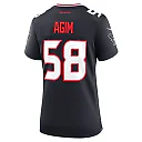 Zennovawear Women's Houston Texans McTelvin Agim Navy Team Game Jersey
