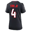 Zennovawear Women's Houston Texans Mike Ford Navy Team Game Jersey