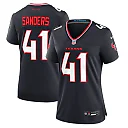 Zennovawear Women's Houston Texans Myjai Sanders Navy Team Game Jersey