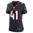Zennovawear Women's Houston Texans Myjai Sanders Navy Team Game Jersey