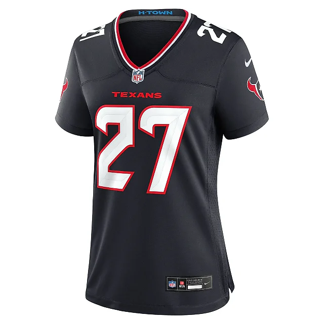 Zennovawear Women's Houston Texans Myles Bryant Navy Team Game Jersey