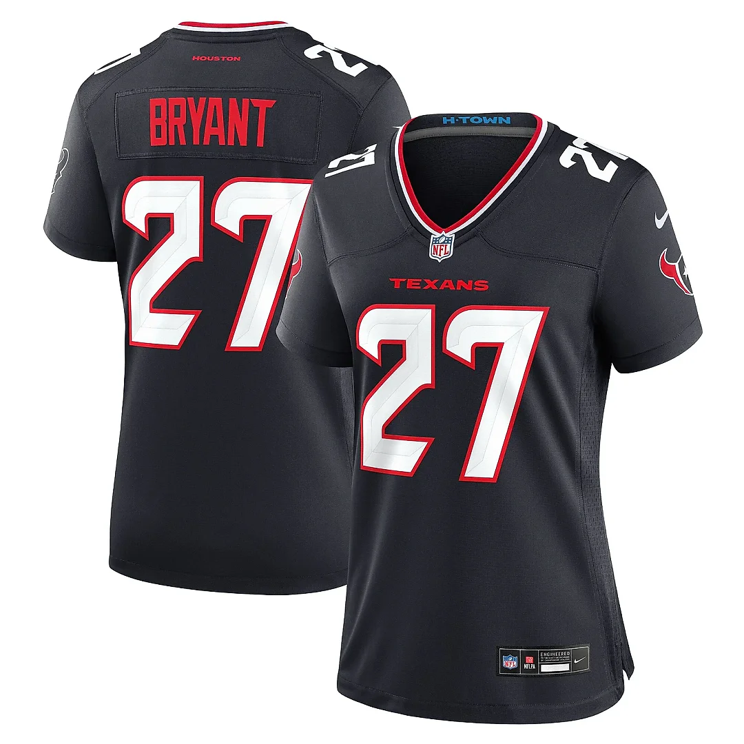 Zennovawear Women's Houston Texans Myles Bryant Navy Team Game Jersey