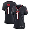 Zennovawear Women's Houston Texans Navy 1 Mom Game Jersey