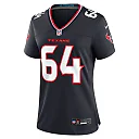 Zennovawear Women's Houston Texans Nick Broeker Navy Team Game Jersey