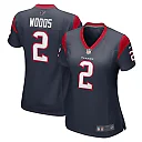 Zennovawear Women's Houston Texans Robert Woods Navy Game Jersey