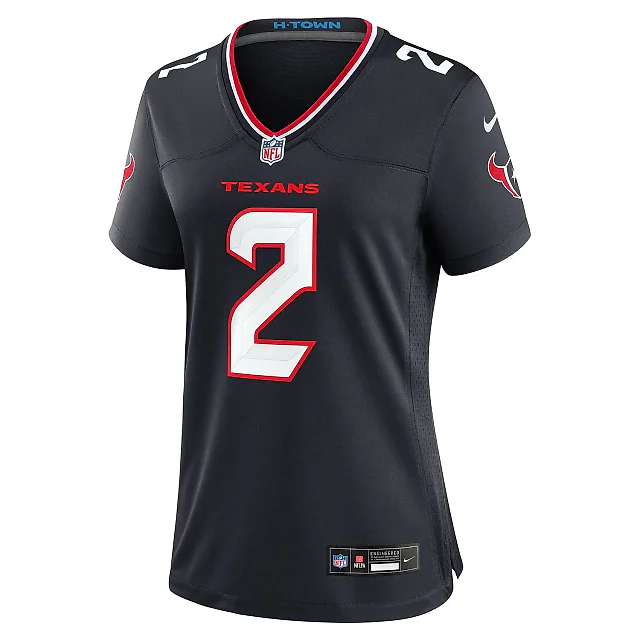 Zennovawear Women's Houston Texans Robert Woods Navy Team Game Jersey