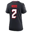 Zennovawear Women's Houston Texans Robert Woods Navy Team Game Jersey