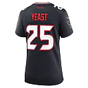 Zennovawear Women's Houston Texans Russ Yeast Navy Team Game Jersey