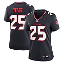 Zennovawear Women's Houston Texans Russ Yeast Navy Team Game Jersey
