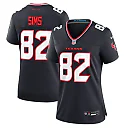 Zennovawear Women's Houston Texans Steven Sims Navy Team Game Jersey