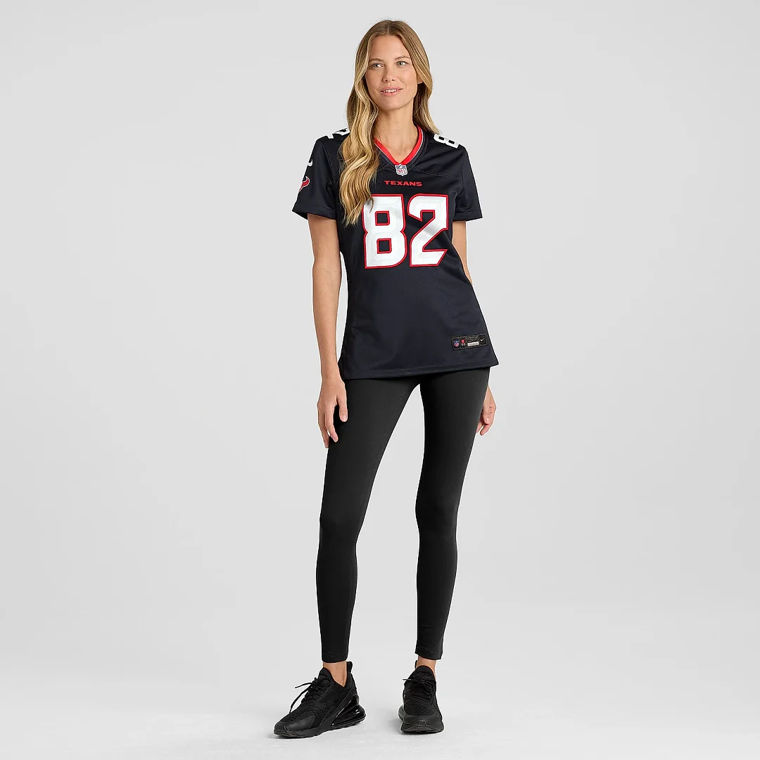 Zennovawear Women's Houston Texans Steven Sims Navy Team Game Jersey