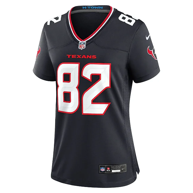 Zennovawear Women's Houston Texans Steven Sims Navy Team Game Jersey