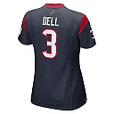 Zennovawear Women's Houston Texans Tank Dell Navy Player Game Jersey