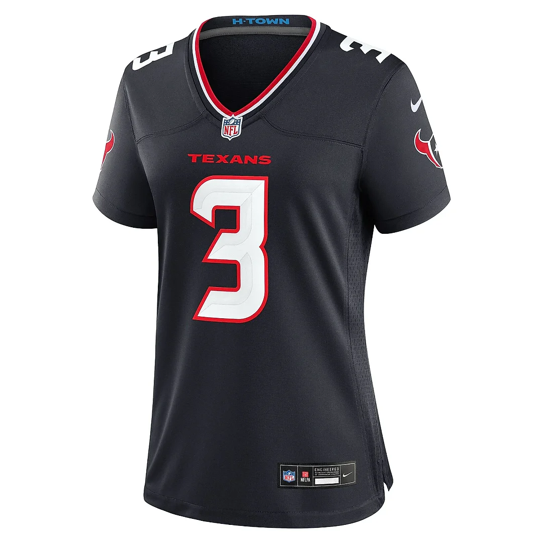 Zennovawear Women's Houston Texans Tank Dell Navy Team Game Jersey