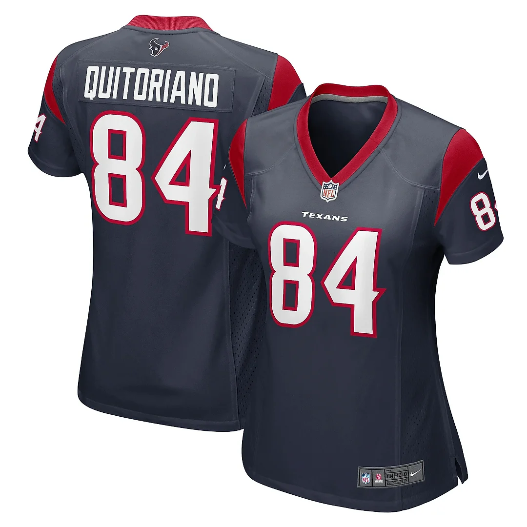 Zennovawear Women's Houston Texans Teagan Quitoriano Navy Game Player Jersey