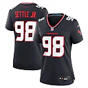 Zennovawear Women's Houston Texans Tim Settle Jr. Navy Team Game Jersey