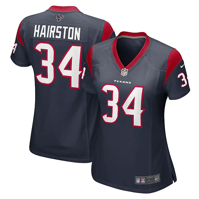 Zennovawear Women's Houston Texans Troy Hairston Navy Game Player Jersey