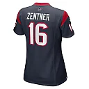 Zennovawear Women's Houston Texans Ty Zentner Navy Team Game Jersey