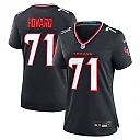 Zennovawear Women's Houston Texans Tytus Howard Navy Team Game Jersey