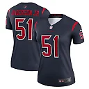 Zennovawear Women's Houston Texans Will Anderson Jr. Navy Team Legend Player Performance Top