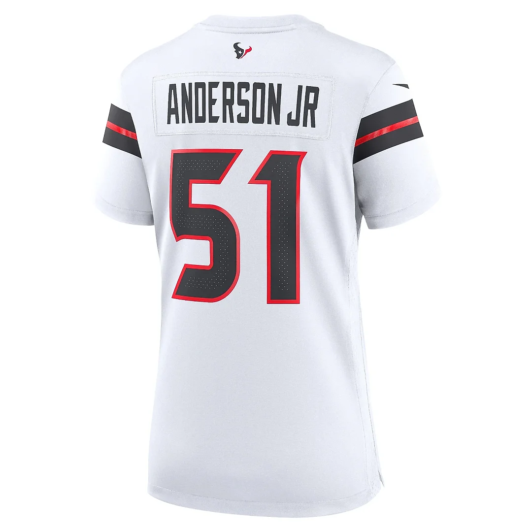 Zennovawear Women's Houston Texans Will Anderson Jr. White Game Jersey