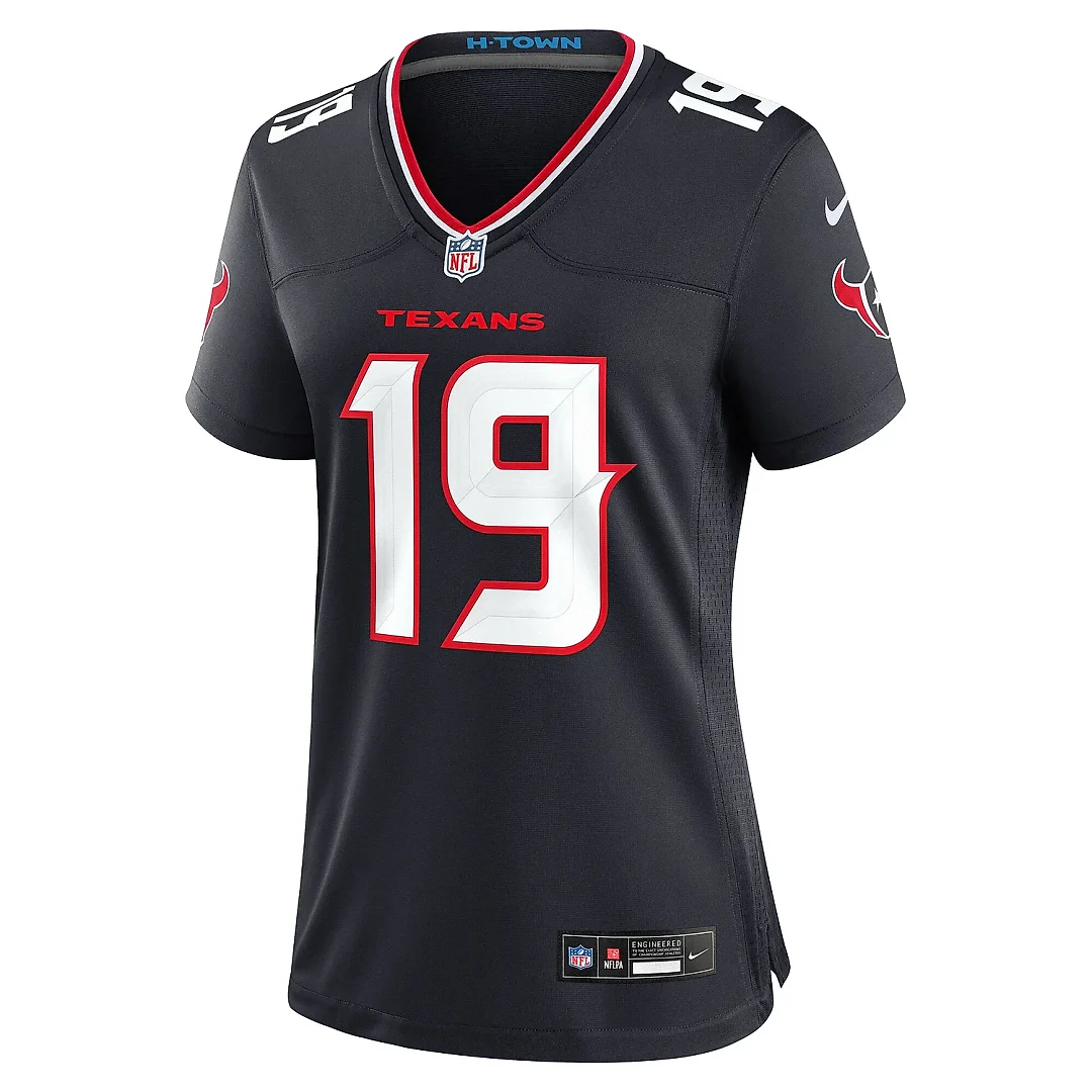 Zennovawear Women's Houston Texans Xavier Hutchinson Navy Team Game Jersey