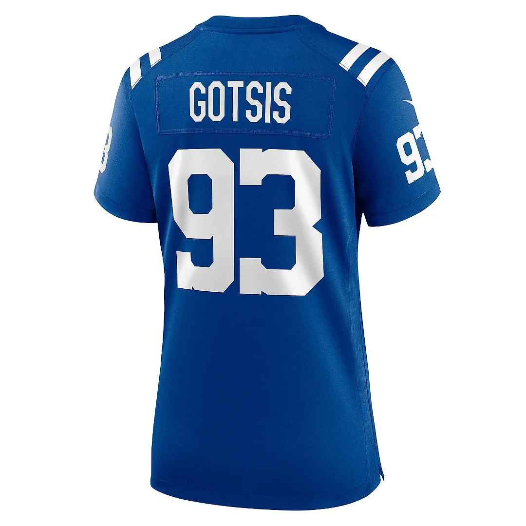 Zennovawear Women's Indianapolis Colts Adam Gotsis Royal Team Game Jersey