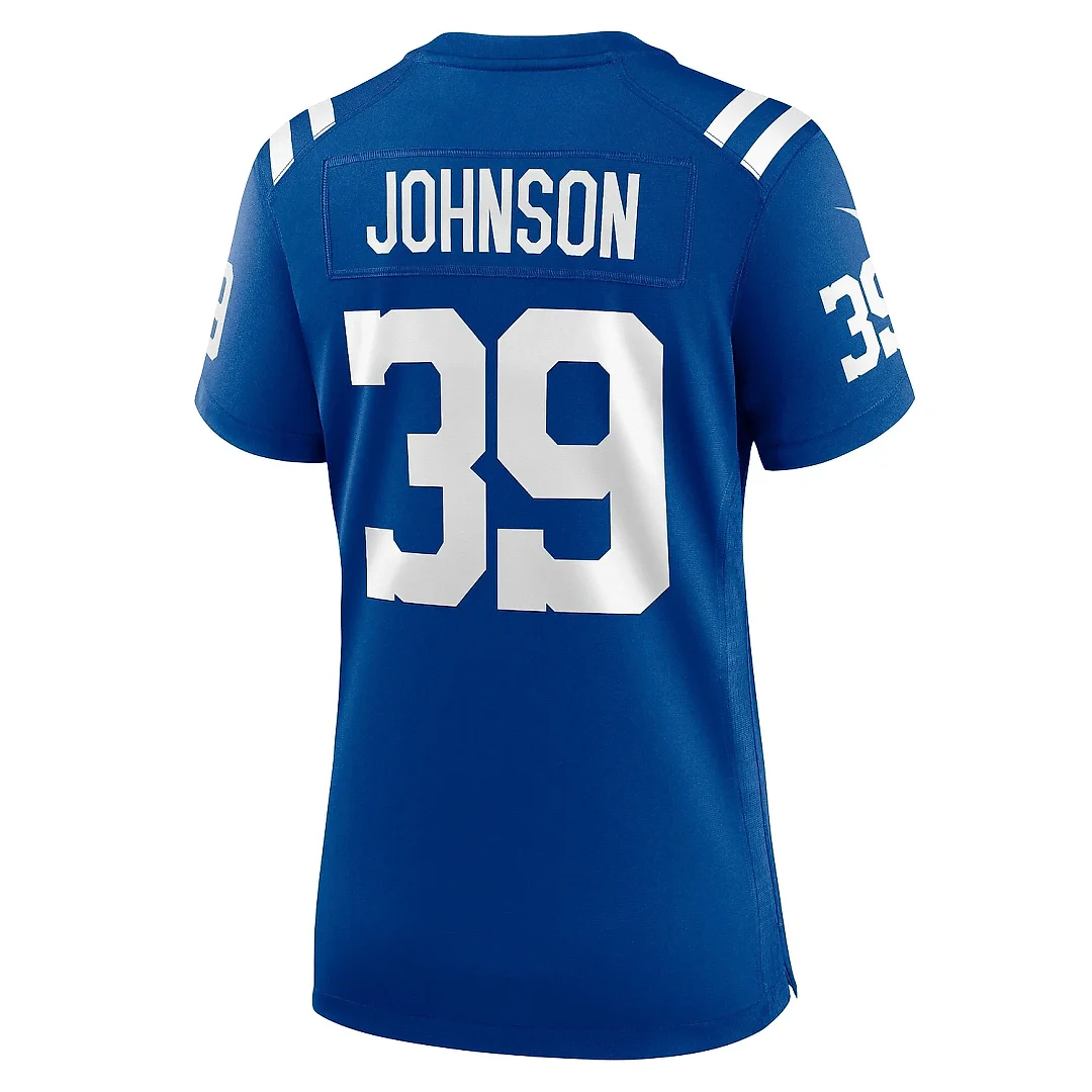 Zennovawear Women's Indianapolis Colts Alex Johnson Royal Team Game Jersey