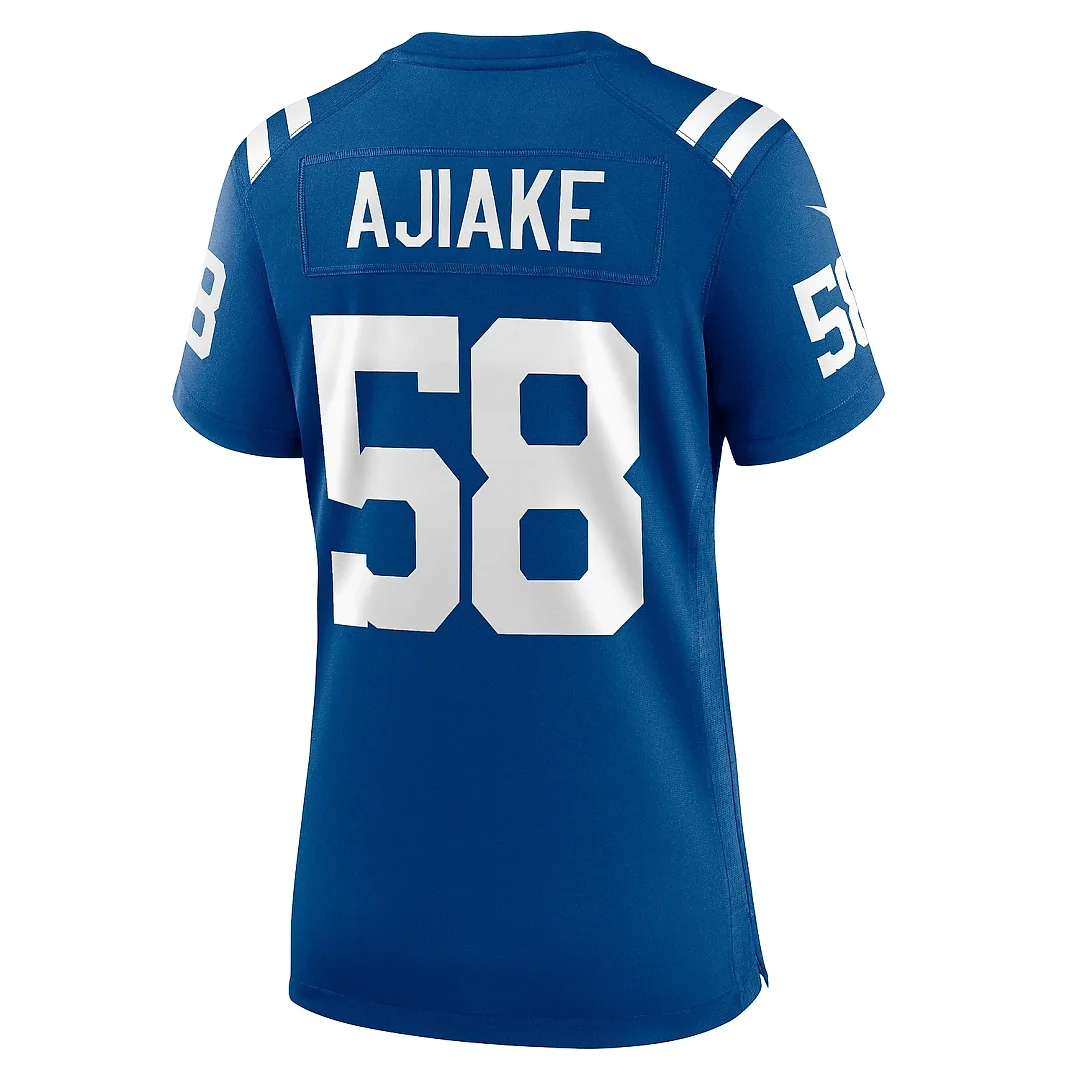 Zennovawear Women's Indianapolis Colts Austin Ajiake Royal Game Jersey