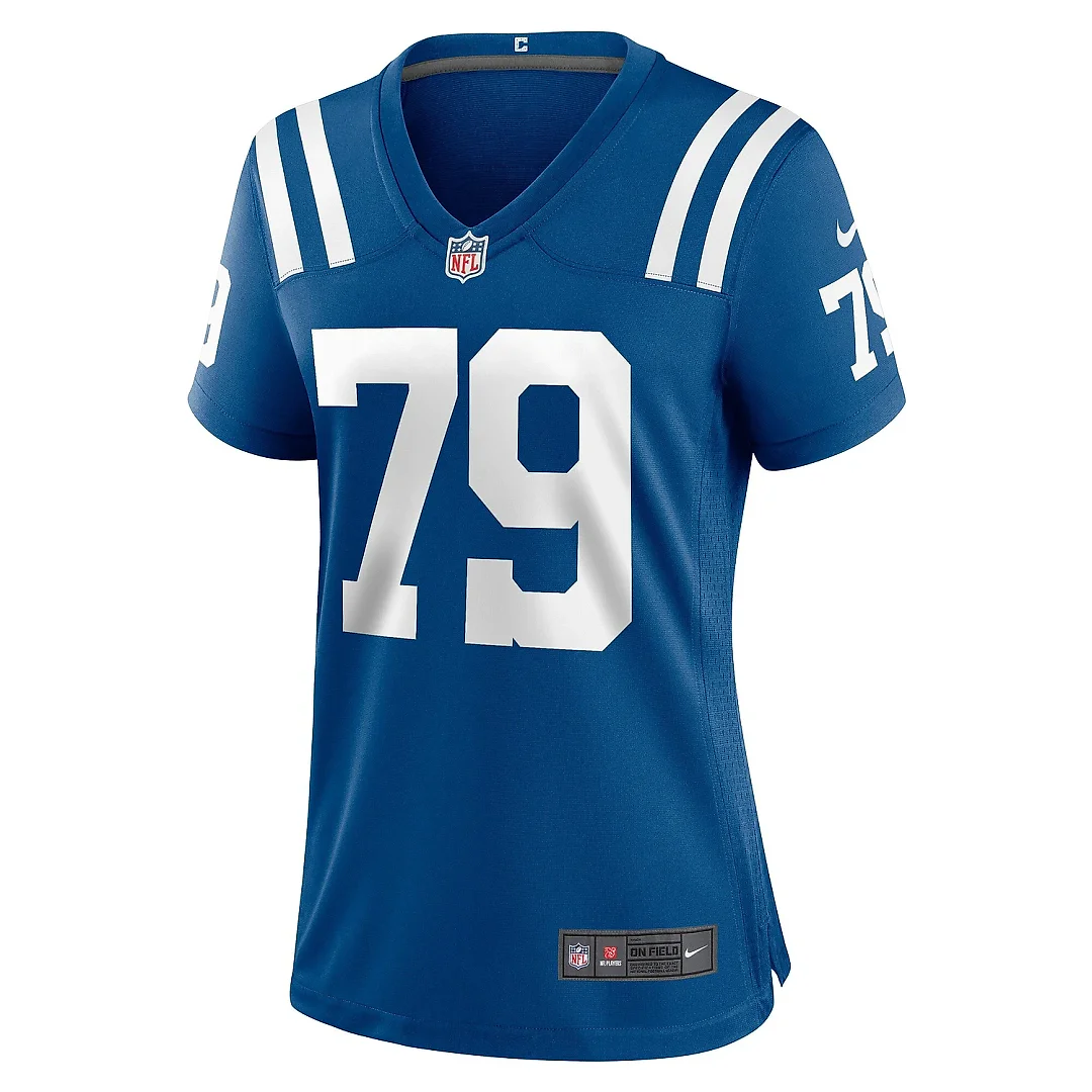 Zennovawear Women's Indianapolis Colts Bernhard Raimann Royal Player Game Jersey