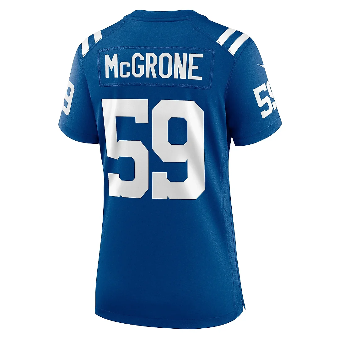 Zennovawear Women's Indianapolis Colts Cameron McGrone Royal Team Game Jersey