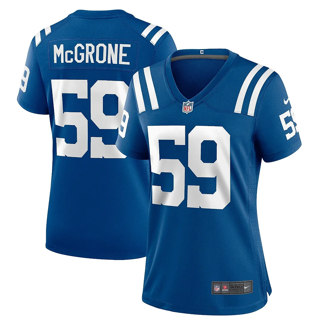 Zennovawear Women's Indianapolis Colts Cameron McGrone Royal Team Game Jersey
