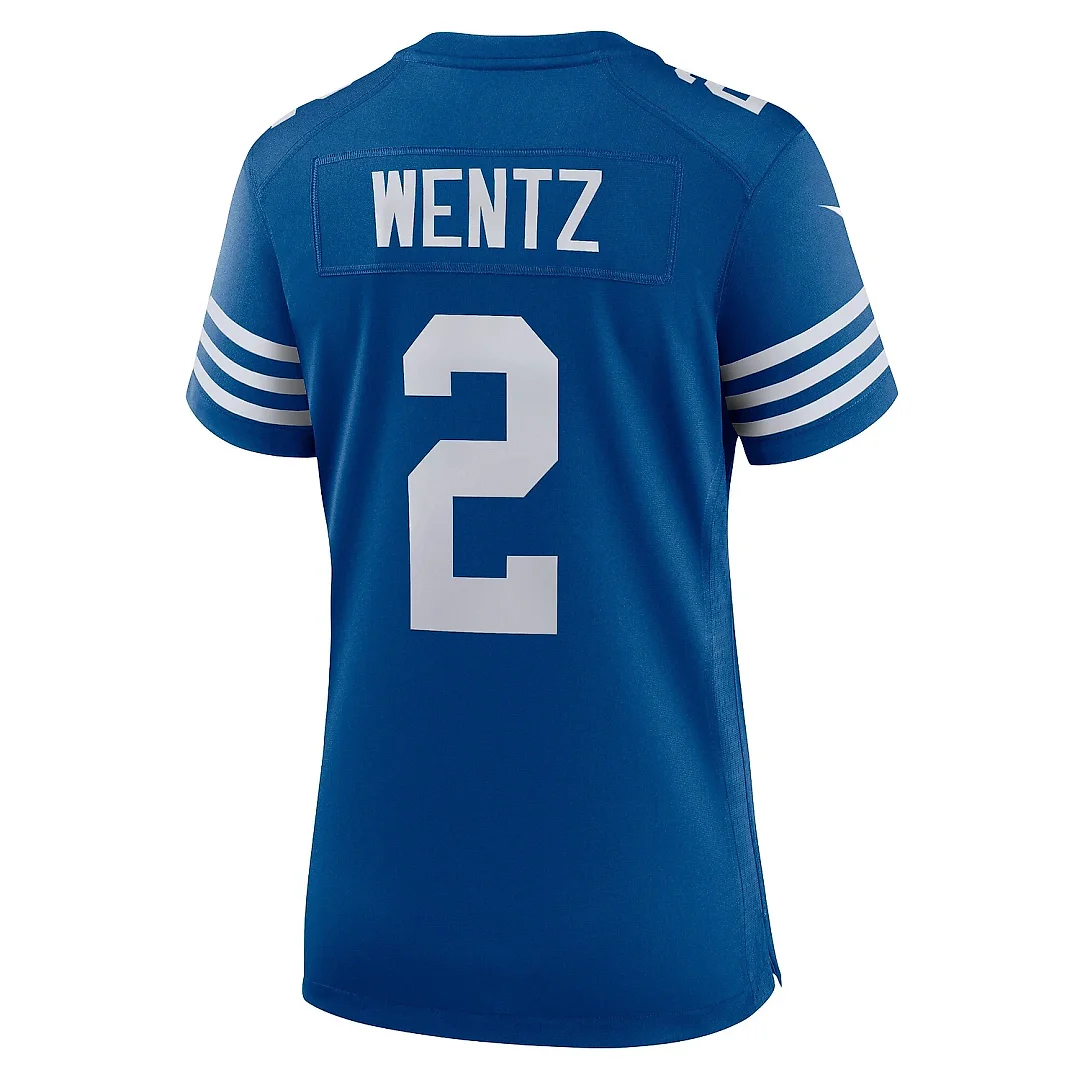 Zennovawear Women's Indianapolis Colts Carson Wentz Royal Alternate Game Jersey