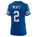 Zennovawear Women's Indianapolis Colts Carson Wentz Royal Alternate Game Jersey