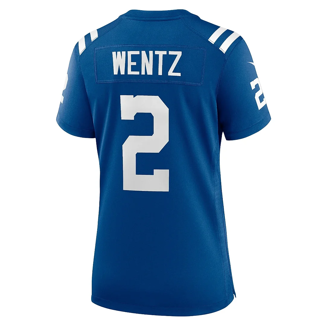 Zennovawear Women's Indianapolis Colts Carson Wentz Royal Game Jersey