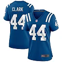Zennovawear Women's Indianapolis Colts Dallas Clark Royal Game Retired Player Jersey