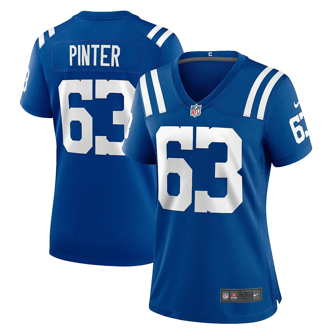 Zennovawear Women's Indianapolis Colts Danny Pinter Royal Game Jersey