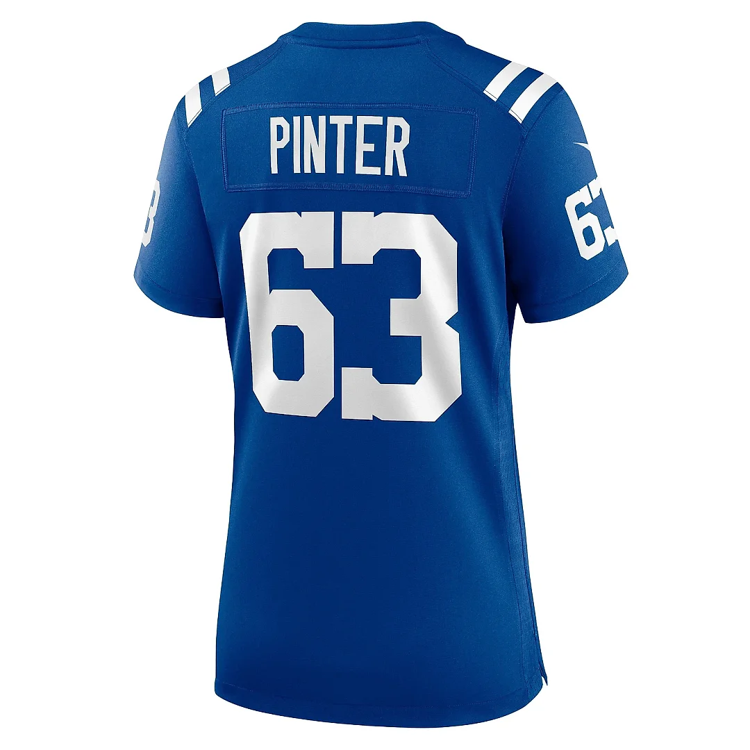 Zennovawear Women's Indianapolis Colts Danny Pinter Royal Game Jersey