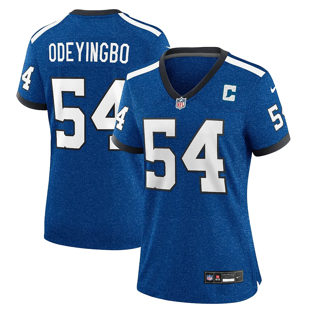 Zennovawear Women's Indianapolis Colts Dayo Odeyingbo Royal Indiana Nights Alternate Game Jersey