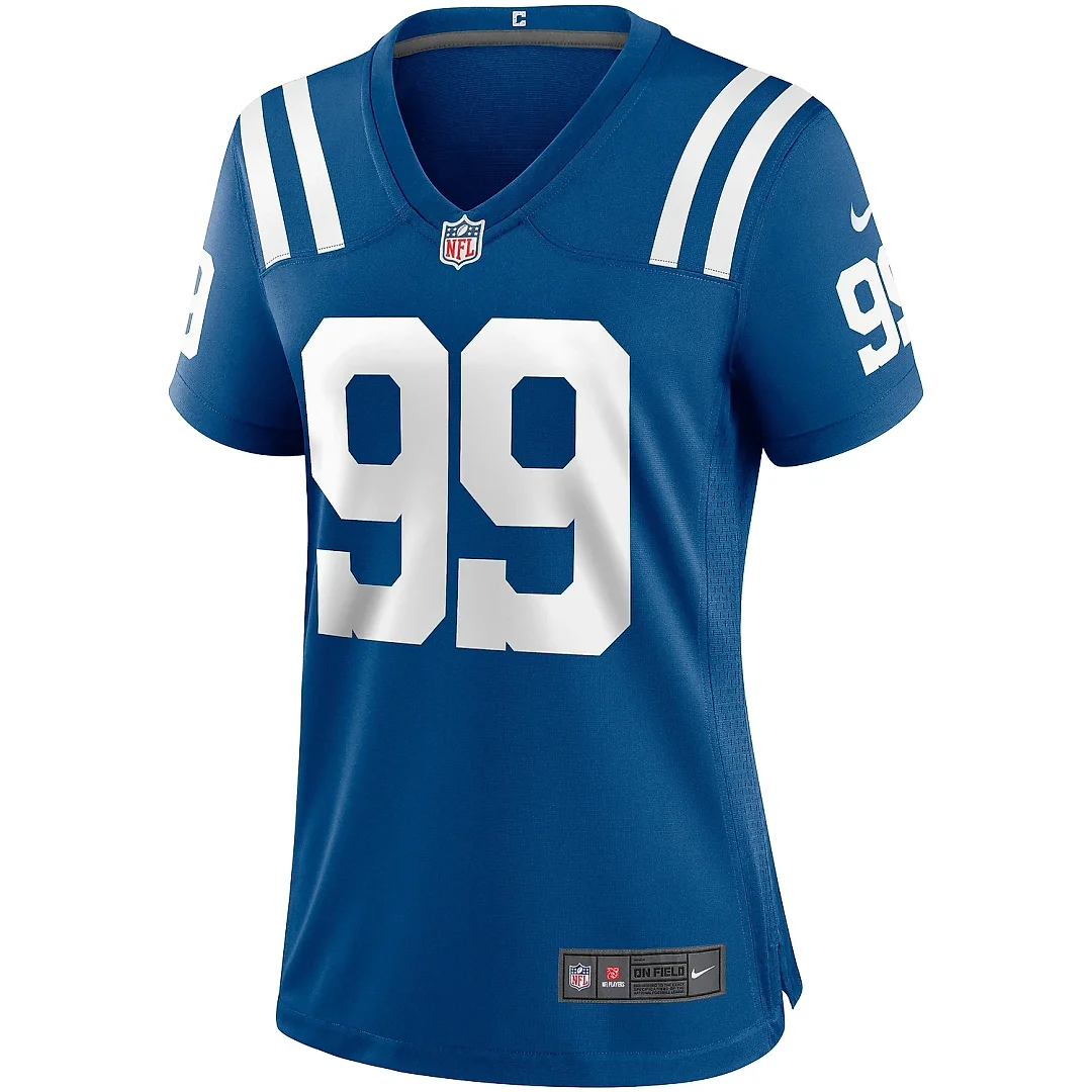 Zennovawear Women's Indianapolis Colts DeForest Buckner Royal Game Player Jersey