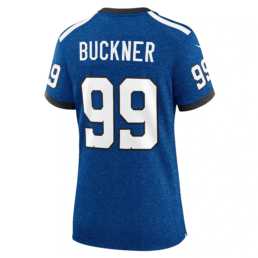 Zennovawear Women's Indianapolis Colts DeForest Buckner Royal Indiana Nights Alternate Game Jersey