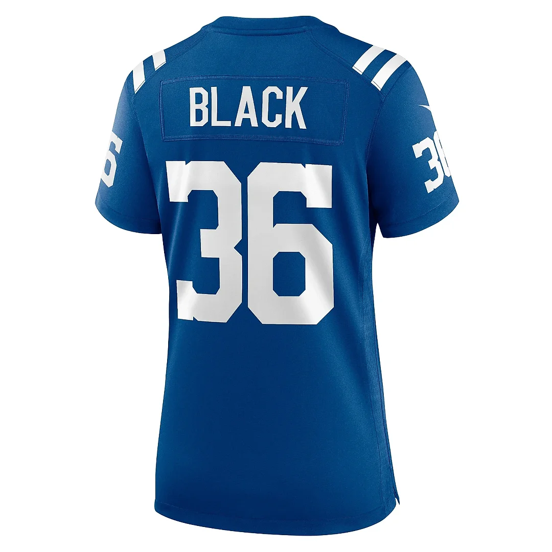 Zennovawear Women's Indianapolis Colts Henry Black Royal Team Game Jersey