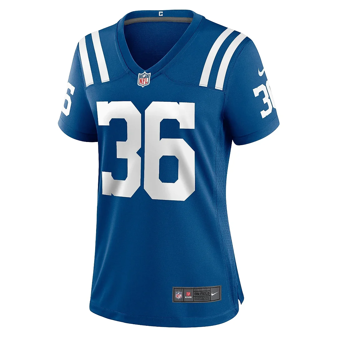 Zennovawear Women's Indianapolis Colts Henry Black Royal Team Game Jersey
