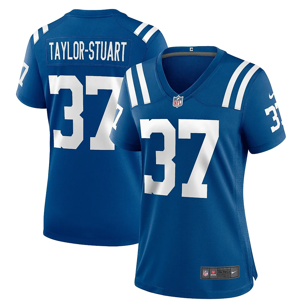 Zennovawear Women's Indianapolis Colts Isaac Taylor-Stuart Royal Team Game Jersey