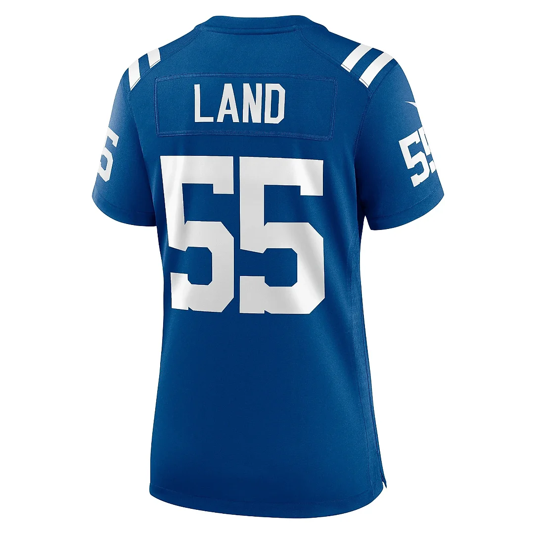 Zennovawear Women's Indianapolis Colts Isaiah Land Royal Team Game Jersey