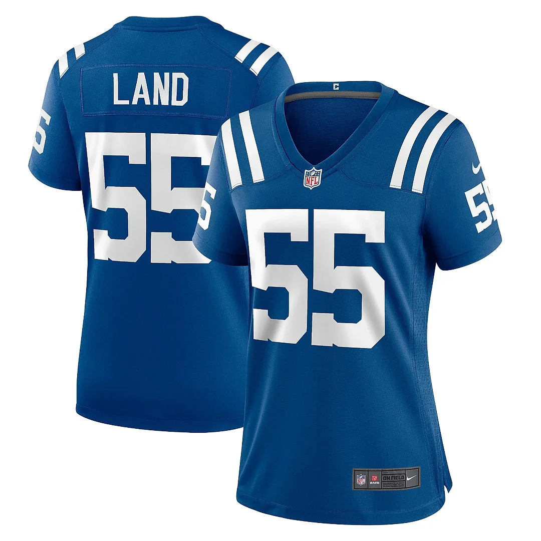 Zennovawear Women's Indianapolis Colts Isaiah Land Royal Team Game Jersey