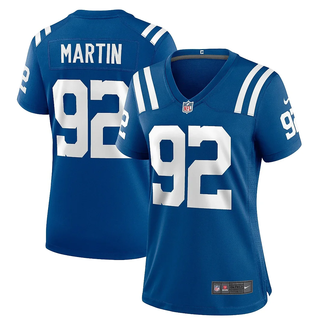 Zennovawear Women's Indianapolis Colts Jacob Martin Royal Team Game Jersey