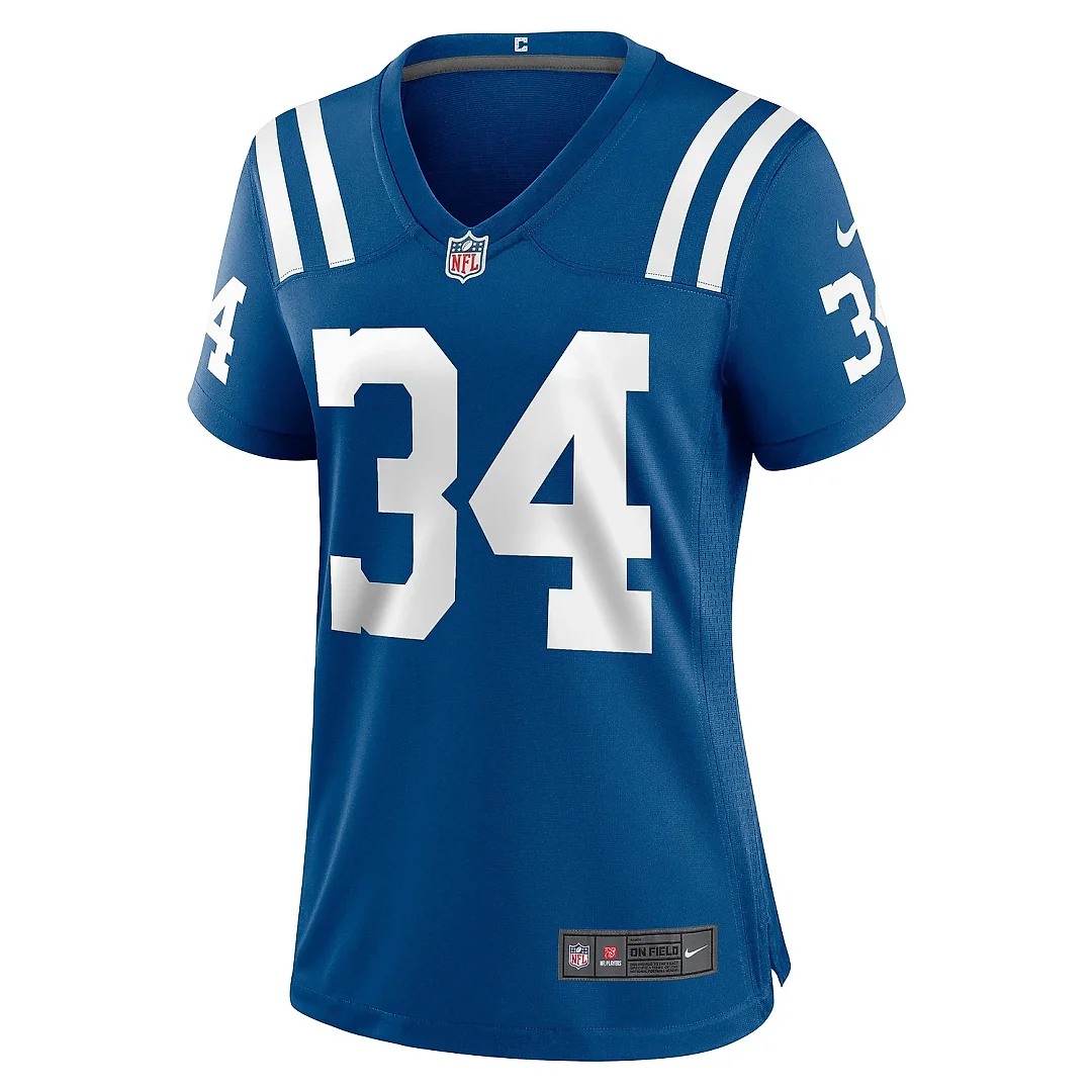 Zennovawear Women's Indianapolis Colts Jake Funk Royal Team Game Jersey