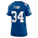 Zennovawear Women's Indianapolis Colts Jake Funk Royal Team Game Jersey