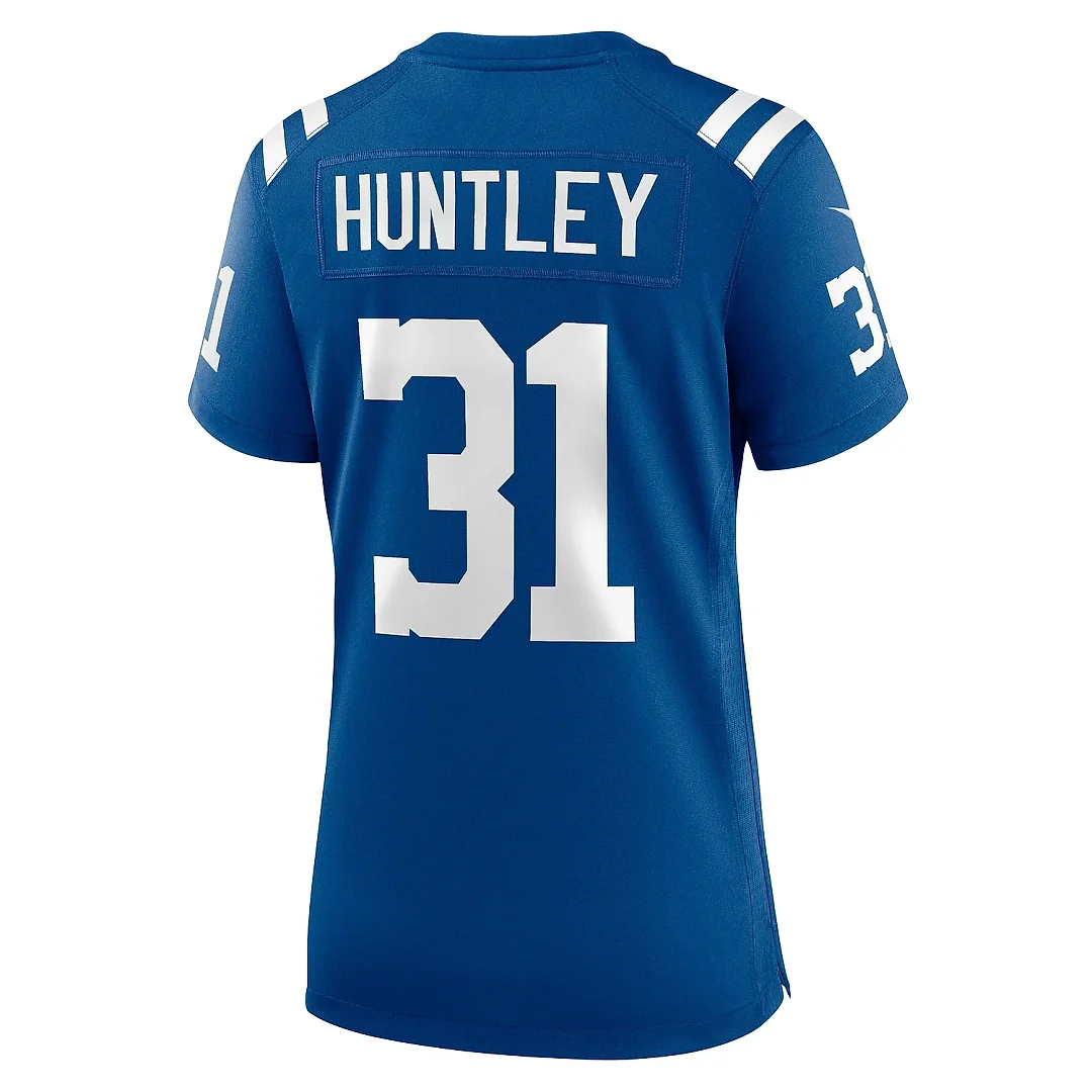 Zennovawear Women's Indianapolis Colts Jason Huntley Royal Team Game Jersey
